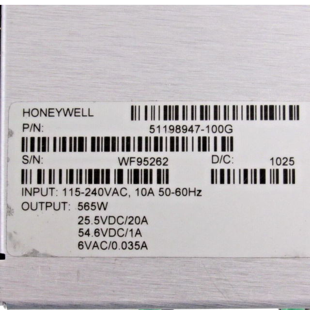 Honeywell 51198947-100G POWER SUPPLY