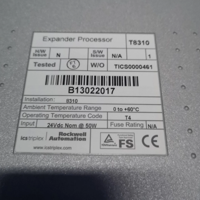 ICS TRIPLEX T8310 Trusted TMR Expander Processor
