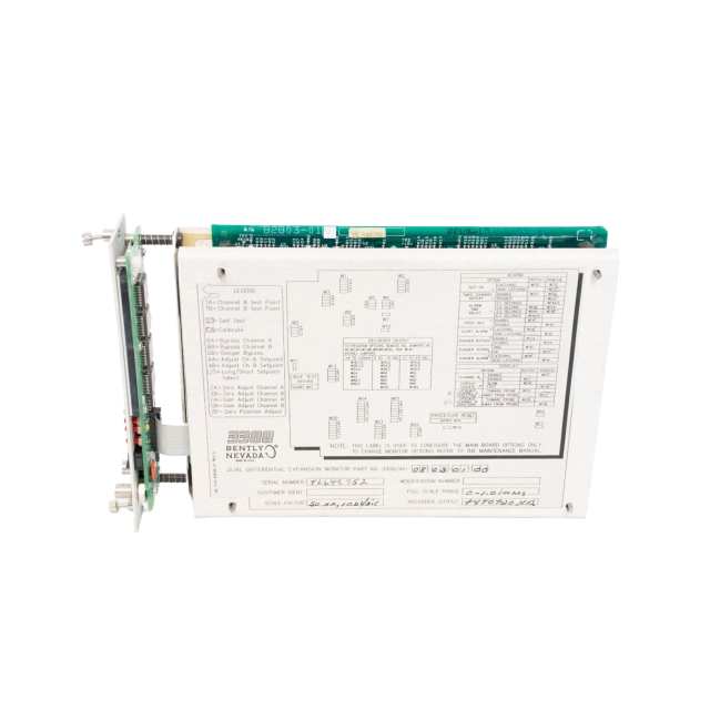 Bently Nevada 3300/45 Dual Differential Expansion Monitor
