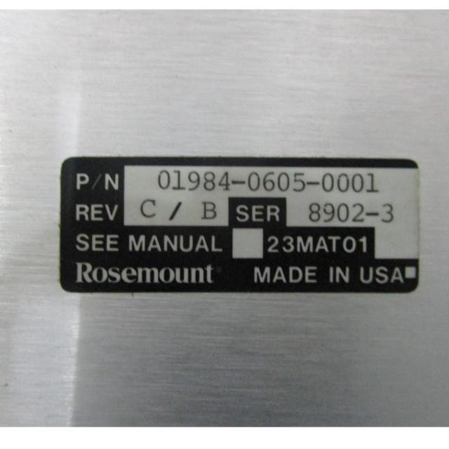 Emerson 01984-0605-0001 MUX HIGH VOLTAGE POWER SUPPLY