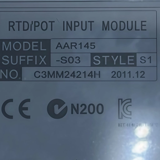 Yokogawa AAR145-S03 RTD/POT INPUT MODULE