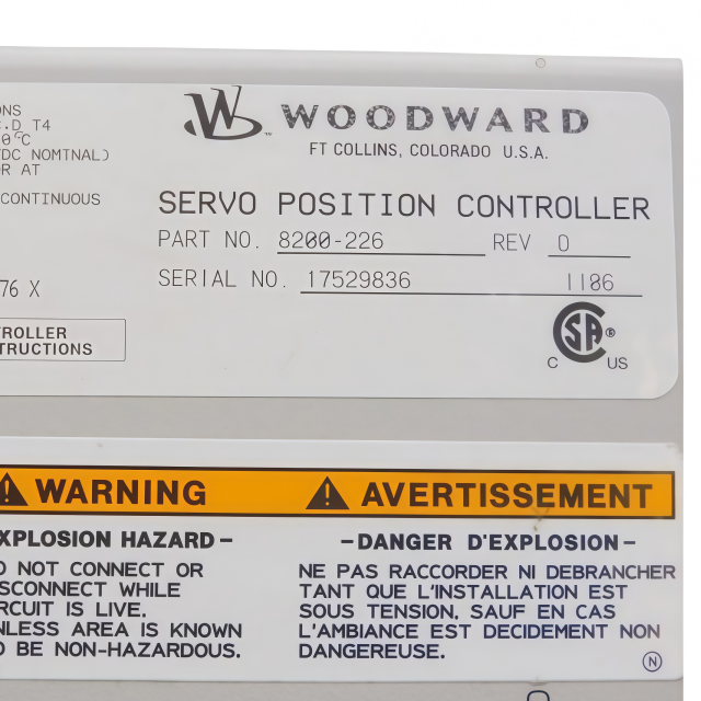 Woodward 8200-226 SPC NEW Servo Position Controller