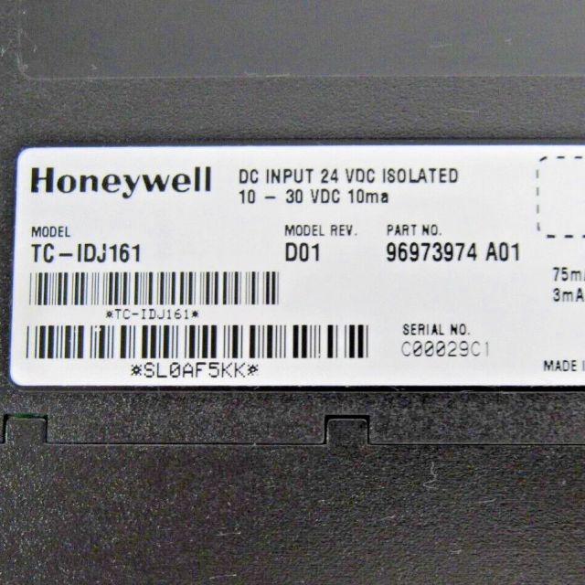 Honeywell TC-IDJ161 Digital DC Input 24 VDC Isolated Module