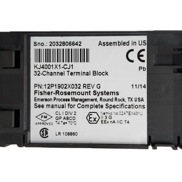 Emerson KJ4001X1-CJ1 32-Channel Terminal Block