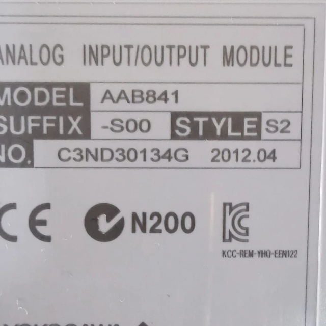 Yokogawa AAB841-S00S2 INPUT/OUTPUT MODULE