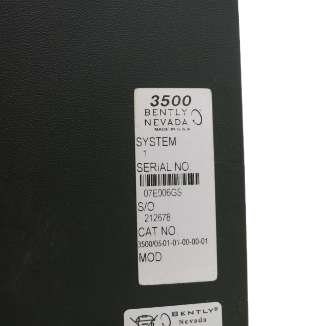 Bently Nevada 3500/05-01-01-00-00-01 System Rack