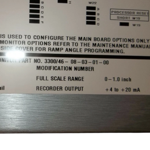 Bently Nevada 3300/46-08-03-01-00 DIFFERENTIAL EXPANSION MONITOR