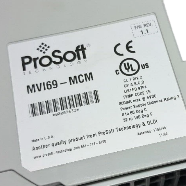 Allen Bradley MVI69-MCM Modbus Communication Module