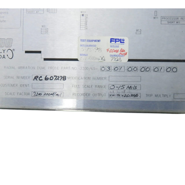 Bently Nevada 3300/65-03-01-00-00-01-00 Radial Vibration Dual Probe