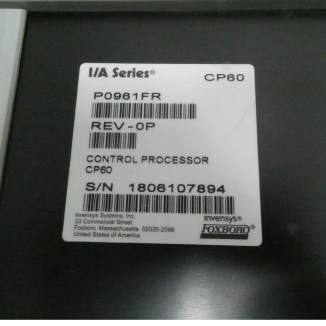 Foxboro CP60P0961FR Control Processor Module