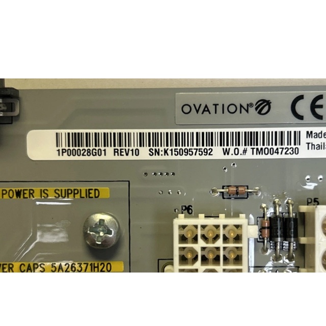 Emerson Ovation 1P00028G01 REV 10 REMOTE NODE I/O TRANSITION PANEL