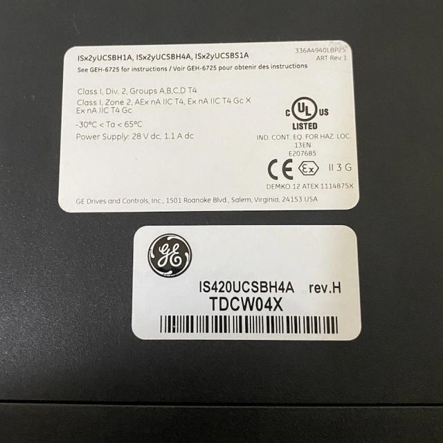 GE IS420UCSBH4A UCSB Controller Module